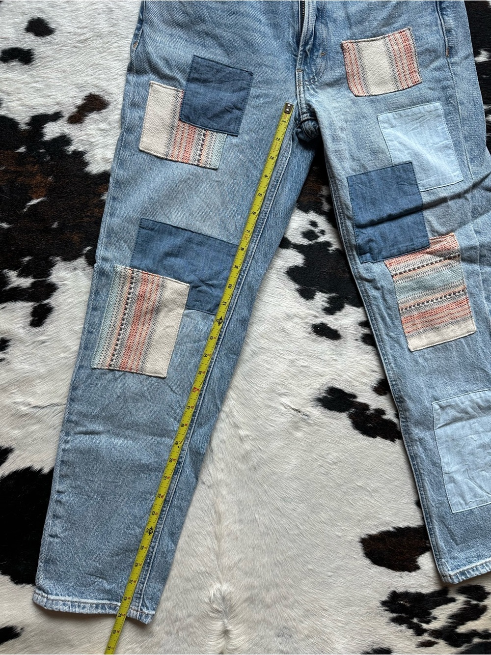 Lucky Brand Patchwork Light Wash Denim Jeans - Picture 5 of 9